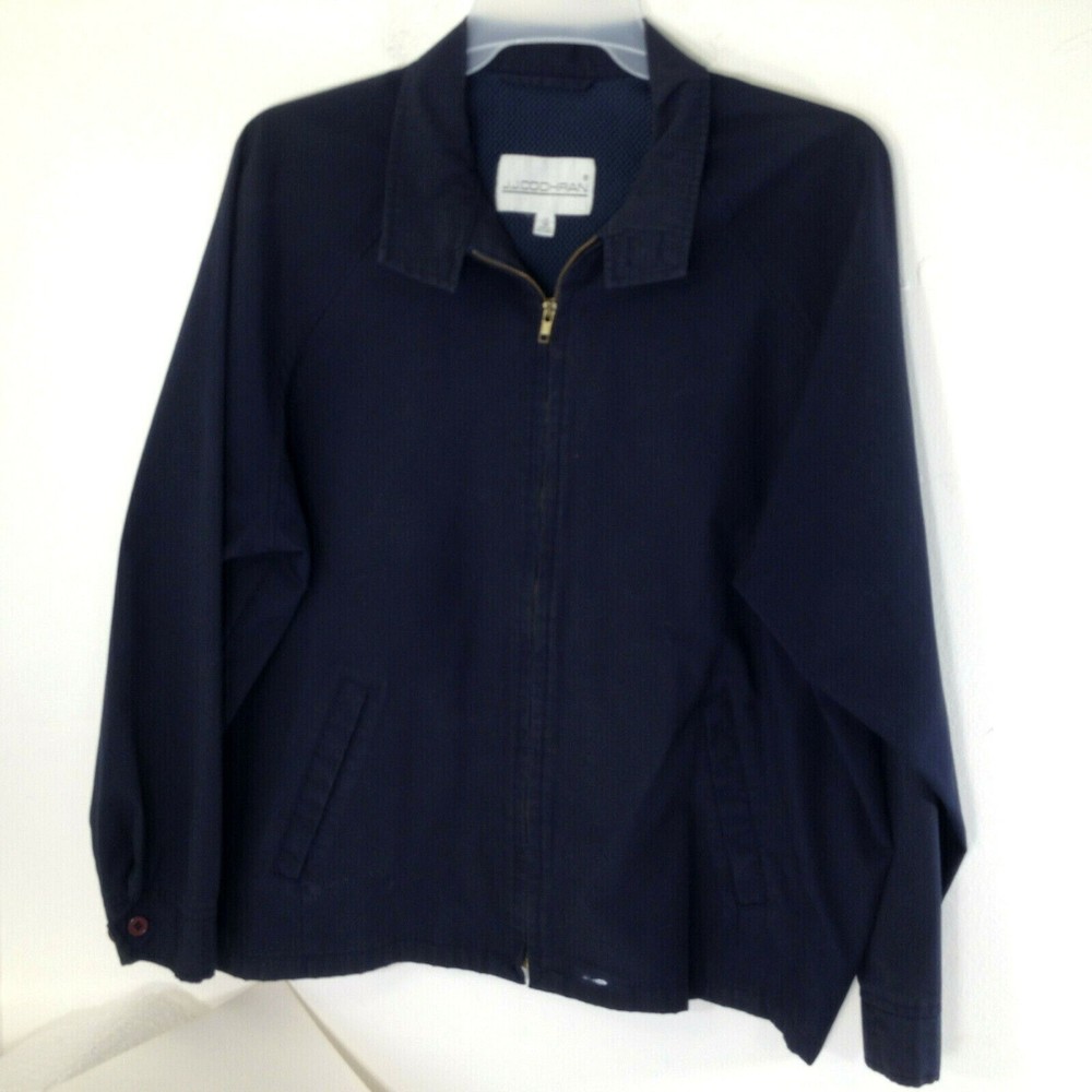 Vintage J.J. Cochran Dark Navy Blue Light Windbreaker Jacket Size 1X 48
